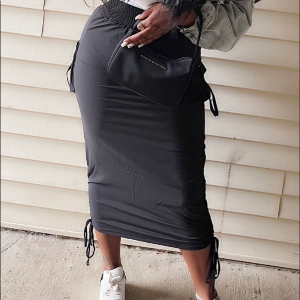 nylon drawstring skirt